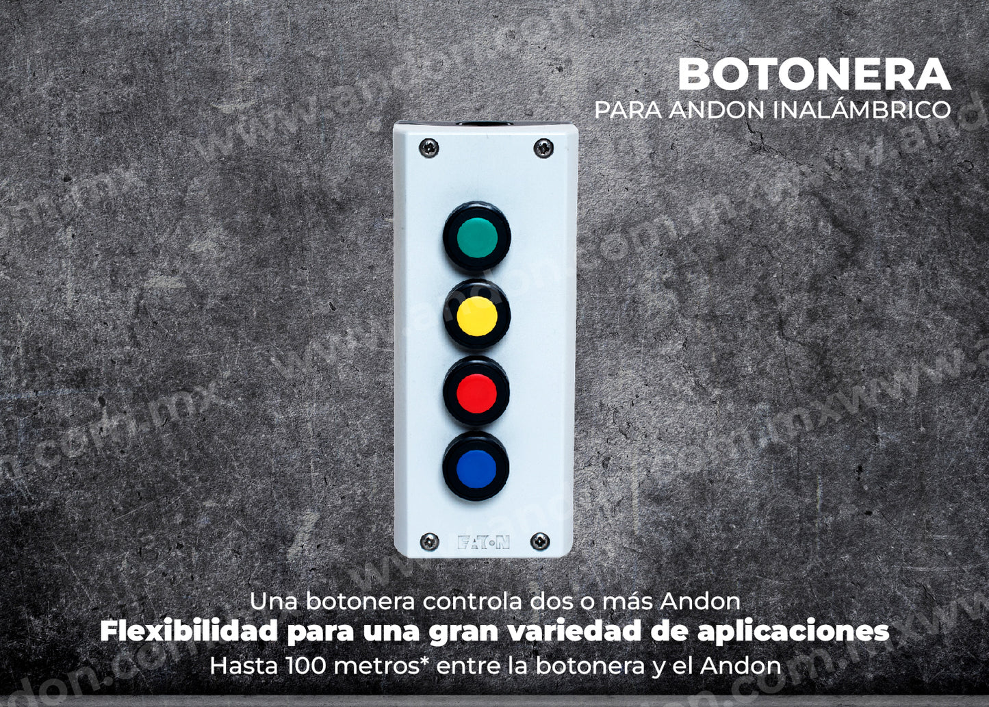 Botonera para Andon Inalámbrico