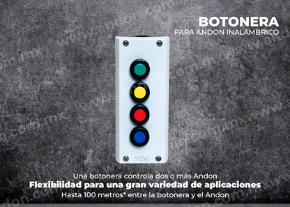 Botonera para Andon Inalámbrico