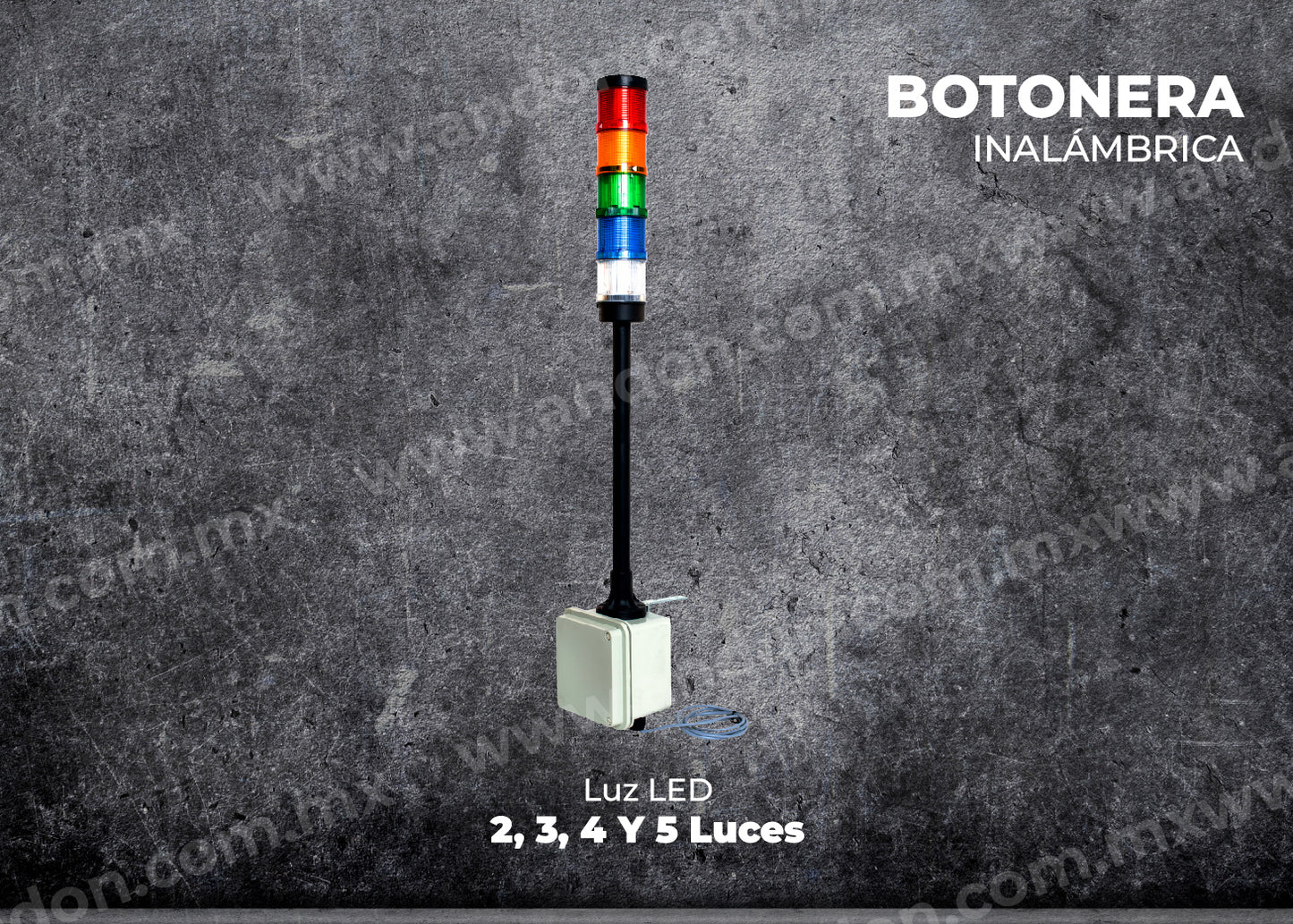 Andon con Botonera Inalámbrica