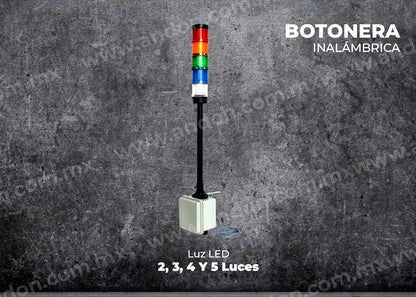 Andon con Botonera Inalámbrica