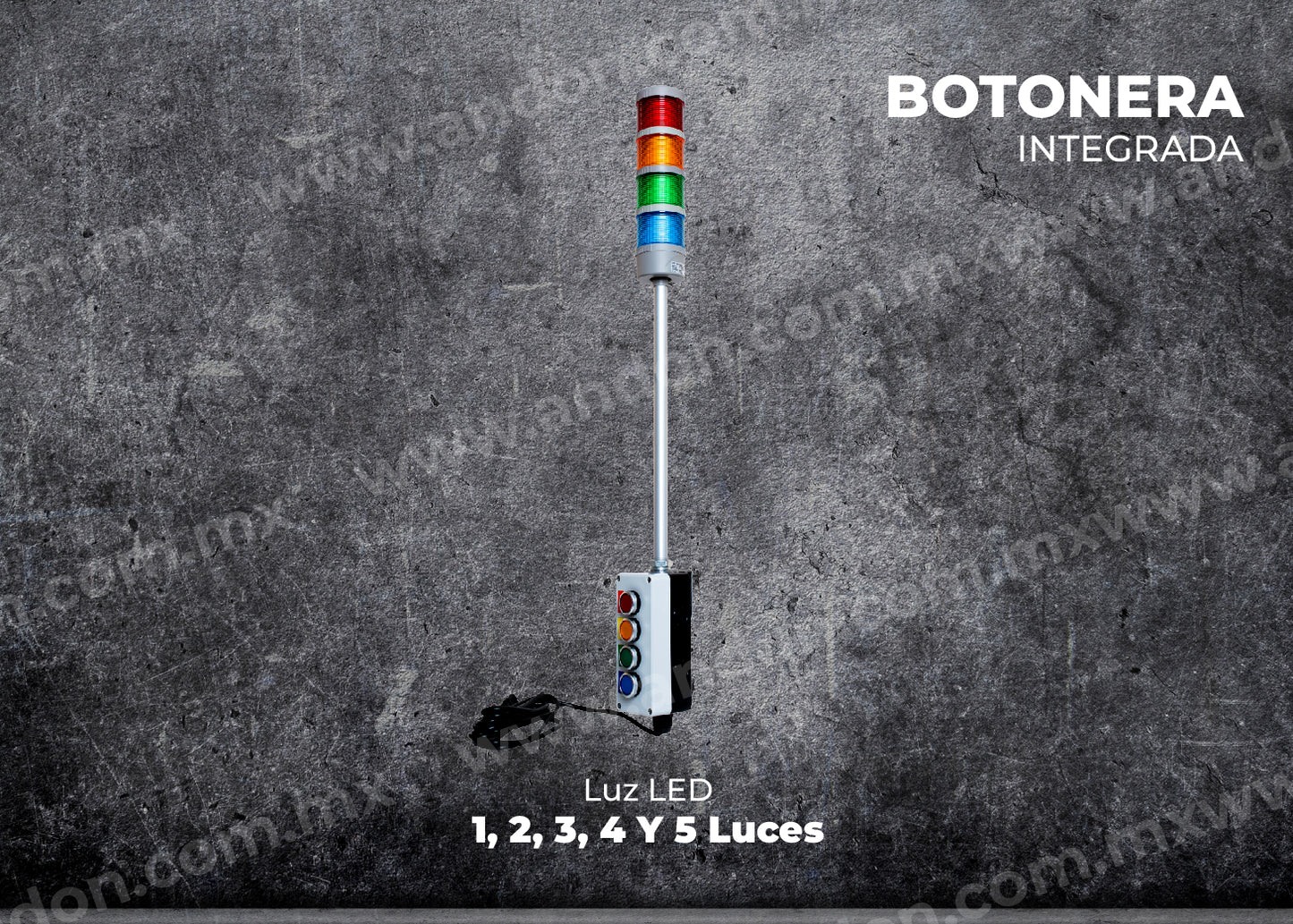 Andon con Botonera integrada