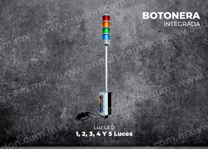 Andon con Botonera integrada