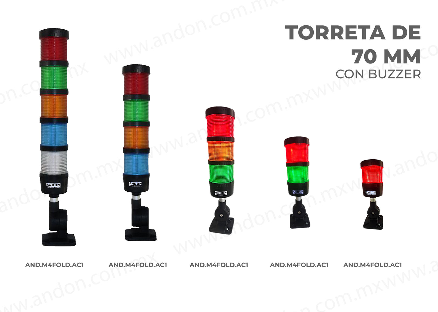 Torreta de 70 mm con Buzzer